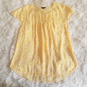 Talbots Yellow Dandelion Blouse